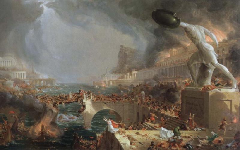 Thomas Cole the course of empire destruction